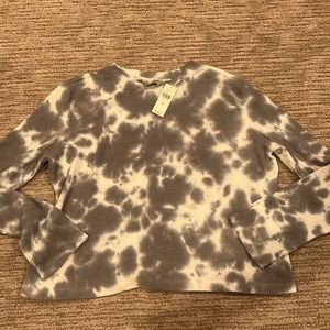 Anthropologie Thermal Tie Dye Long Sleeve